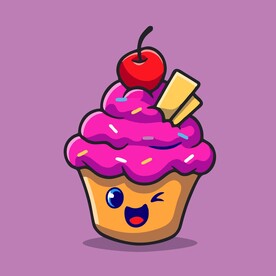 有趣冰激凌卡通绘画儿童插画