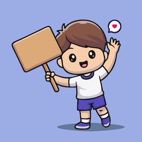 可爱小哥哥矢量卡通插画