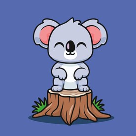 可爱树懒矢量卡通插画