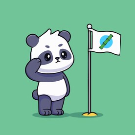 可爱熊猫矢量卡通插画