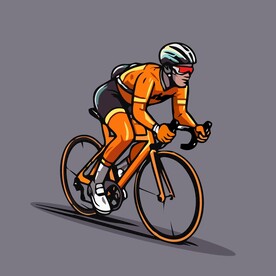 骑车运动员公路车矢量