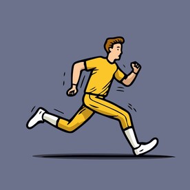 跑步的女孩晨跑田径运动员矢量