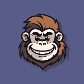 可爱猴子矢量卡通画儿童插画图片