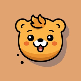 可爱狮子矢量卡通画儿童插画图片