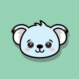 可爱树懒矢量卡通画儿童插画图片