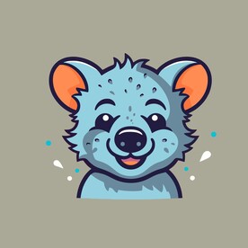 可爱猎狗矢量卡通画儿童插画