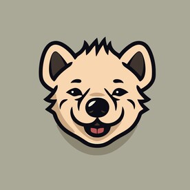 可爱猎狗矢量卡通画儿童插画