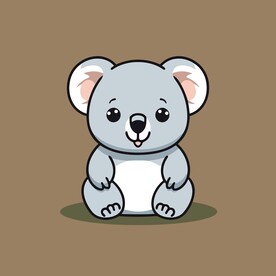 可爱树懒矢量卡通画儿童插画