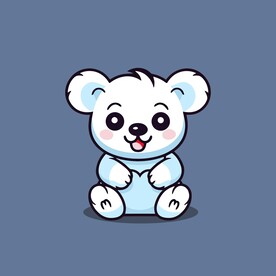 可爱树懒矢量卡通画儿童插画