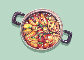 手绘麻辣香锅