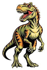 木雕风格霸王龙