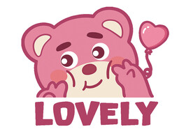 卡通甜心熊宝