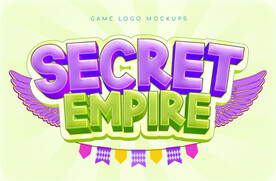 3D卡通游戏字体样式