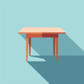 扁平风格桌子