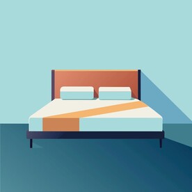 扁平风格床