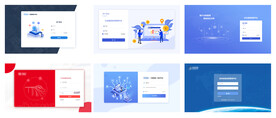 注册登录流程可视化web网页图
