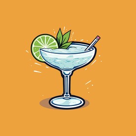 鸡尾酒饮料卡通绘画儿童插画