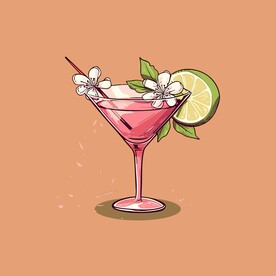 鸡尾酒饮料卡通绘画儿童插画