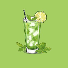 鸡尾酒饮料卡通绘画儿童插画