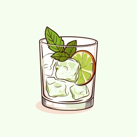 鸡尾酒饮料卡通绘画儿童插画