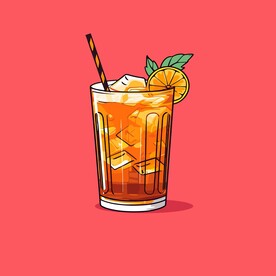 鸡尾酒饮料卡通绘画儿童插画
