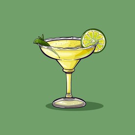 夏威夷饮料卡通绘画儿童插画