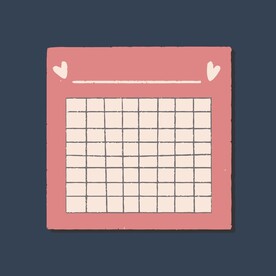 卡通便签纸矢量简笔画