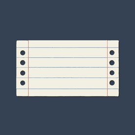 卡通便签纸矢量简笔画