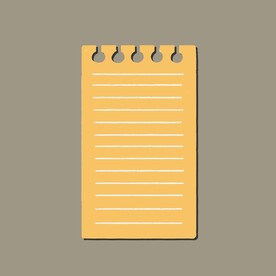 卡通便签纸矢量简笔画