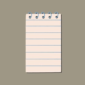 卡通便签纸矢量简笔画