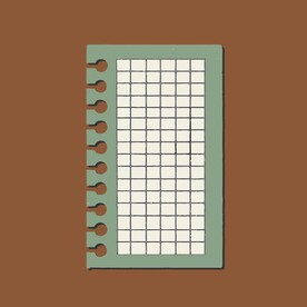 卡通便签纸矢量简笔画