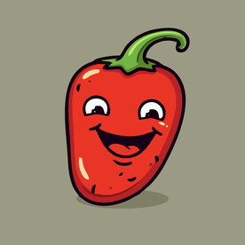 辣椒蔬菜手绘矢量插画