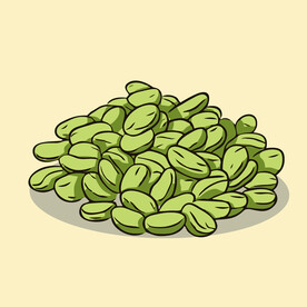 大豆蔬菜手绘矢量插画