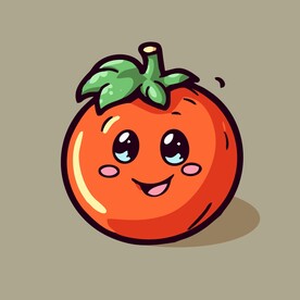 番茄蔬菜手绘矢量插画