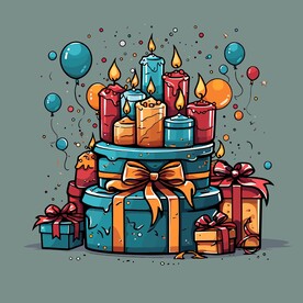 美味水果奶油蛋糕矢量插画