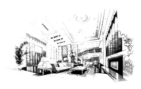 手绘作品方案草图