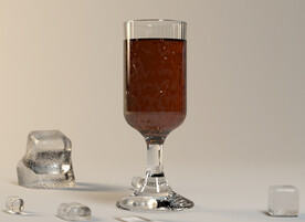  C4D模型 酒杯