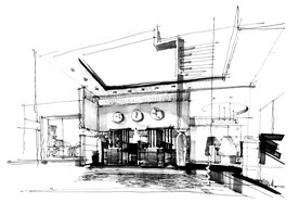 手绘素描草图效果