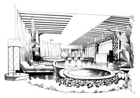 手绘素描草图效果