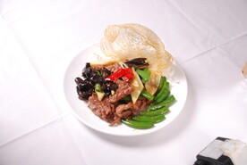 淮山木耳炒鸵鸟肉