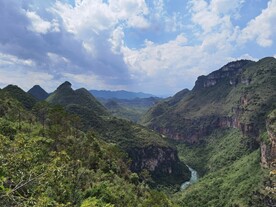 马岭河峡谷风景