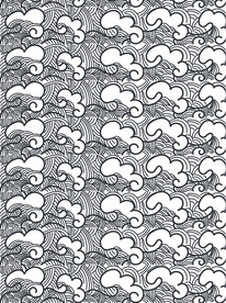 中式祥云底纹花纹