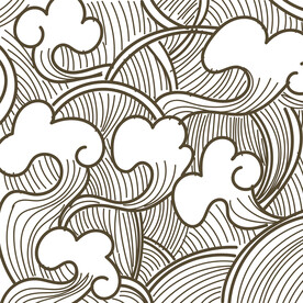 中式祥云底纹花纹