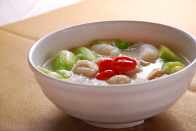 魔芋丝鱼腐胜瓜汤