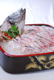 冰镇鱼片 海鲜刺身