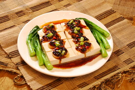 豉汁元贝蒸豆腐