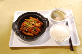 鱼香茄子煲 米饭 