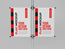 广告旗样机