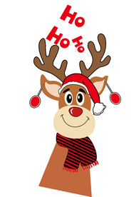 卡通圣诞鹿