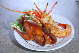 芝士焗龙虾 烧鸡